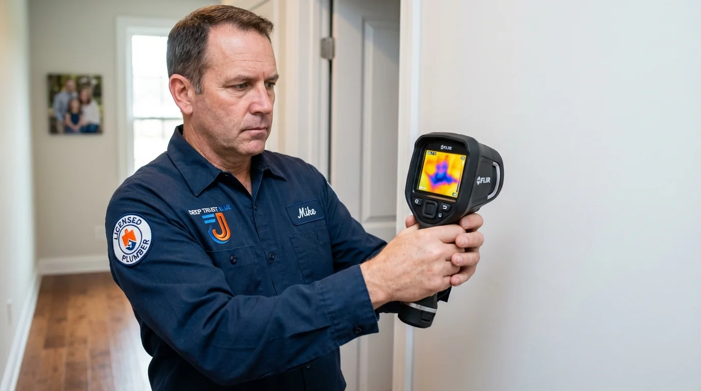 Thermal imaging leak detection by Johns Plumbing LLC in Greenup